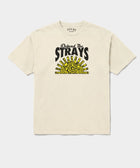 Defend The Strays Tee in Off-White — rescue dog tee from Stray Project. Every purchase funds shelter dog meals.