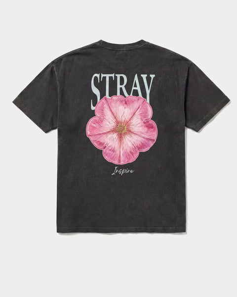 Inspire Flower Tee back design — supporting shelter dog rescue · Stray Project