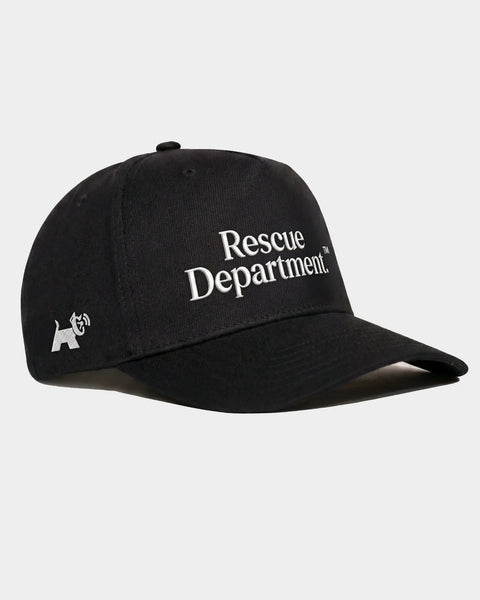 Stray Department Hat — dog lover hat from Stray Project. Every purchase funds shelter dog meals.