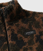 Protect The Pack Camo Fleece detail — rescue dog fleece that funds shelter meals · Stray Project