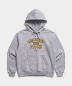 Protect The Pack Hoodie in Grey Heather — shelter dog hoodie from Stray Project. Every purchase funds shelter dog meals.