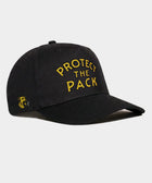 Protect The Pack Hat — dog lover hat from Stray Project. Every purchase funds shelter dog meals.