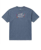 Max Volume Tee in Navy, front view — Stray Project