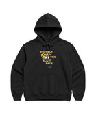 Protect the Pack 2.0 Hoodie in Black, front view — Stray Project