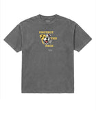 Protect the Pack 2.0 Tee in Faded Black, front view — Stray Project
