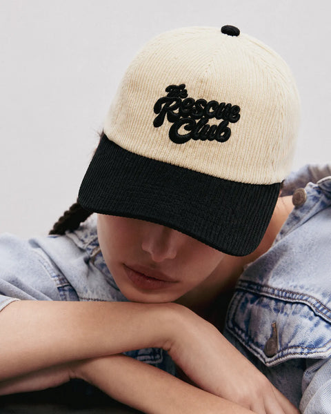 Rescue Club Corduroy Hat - Beige/Black