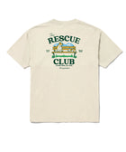Rescue Club Good Company Tee in Off-White, back view — Stray Project
