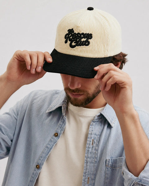 Rescue Club Corduroy Hat - Beige/Black